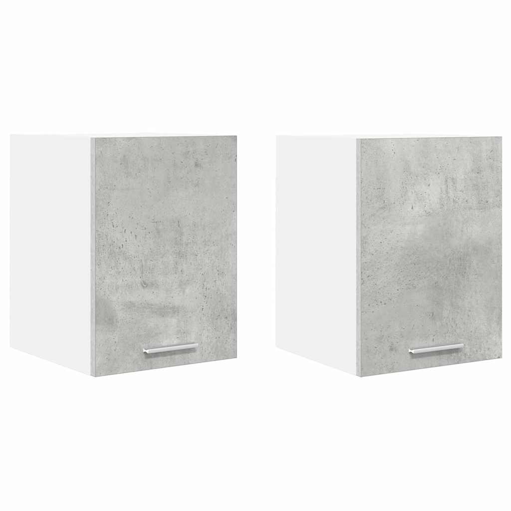vidaXL Szafka wisząca 2 pcs Betonowa szarość i biel 30 x 31 x 40 cm