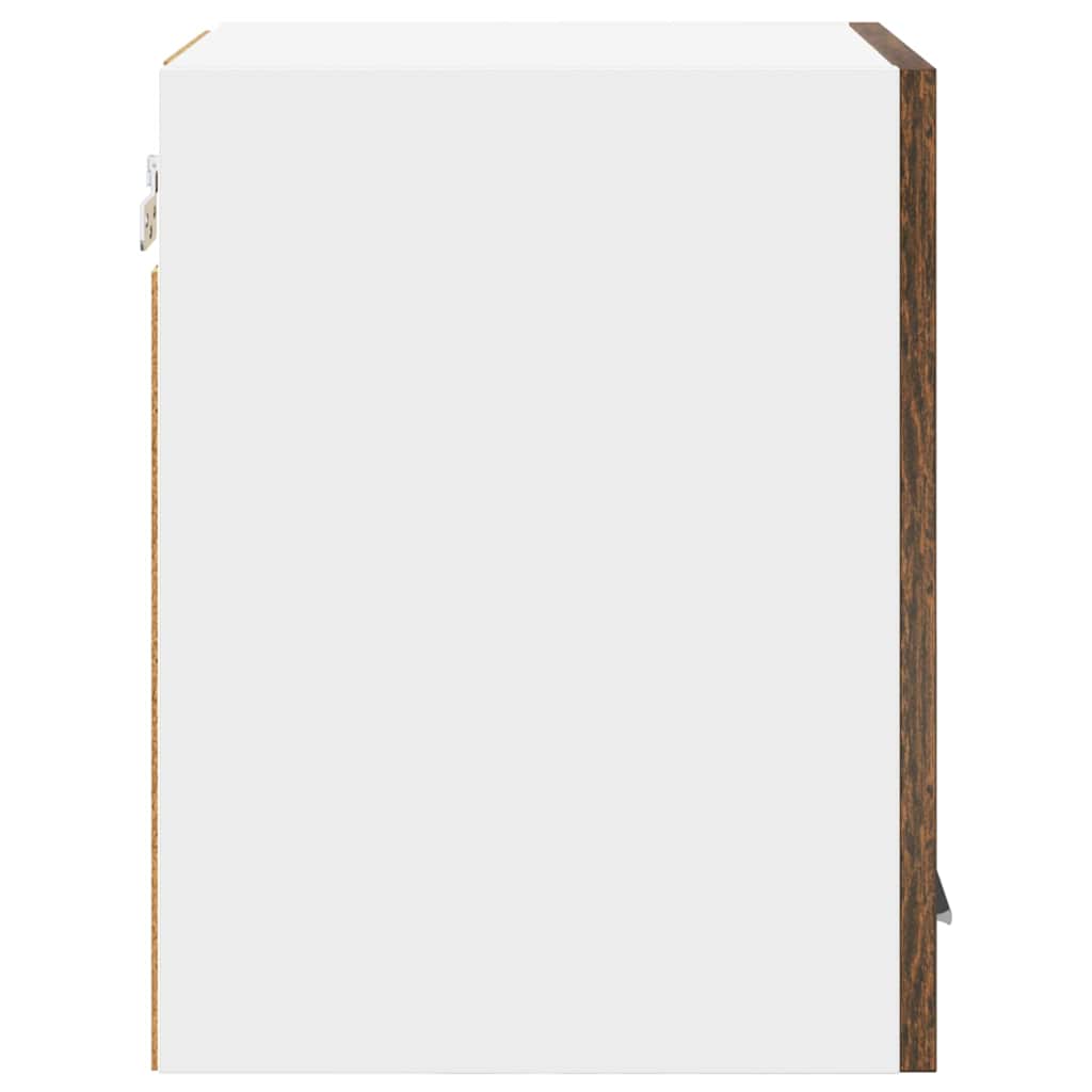 vidaXL Szafka wisząca 2 pcs Wędzony dąb i biały 30 x 31 x 40 cm