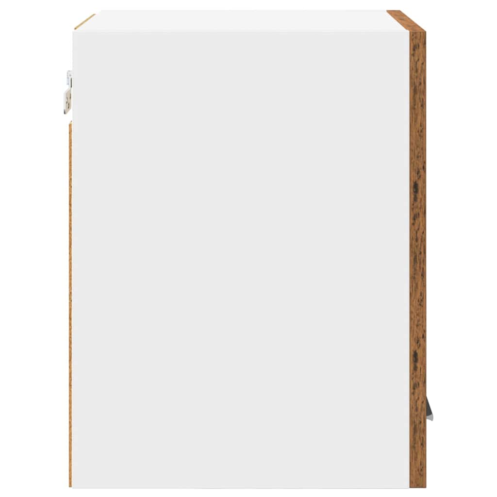 vidaXL Szafka wisząca 2 pcs Stare Drewno i Biały 30 x 31 x 40 cm