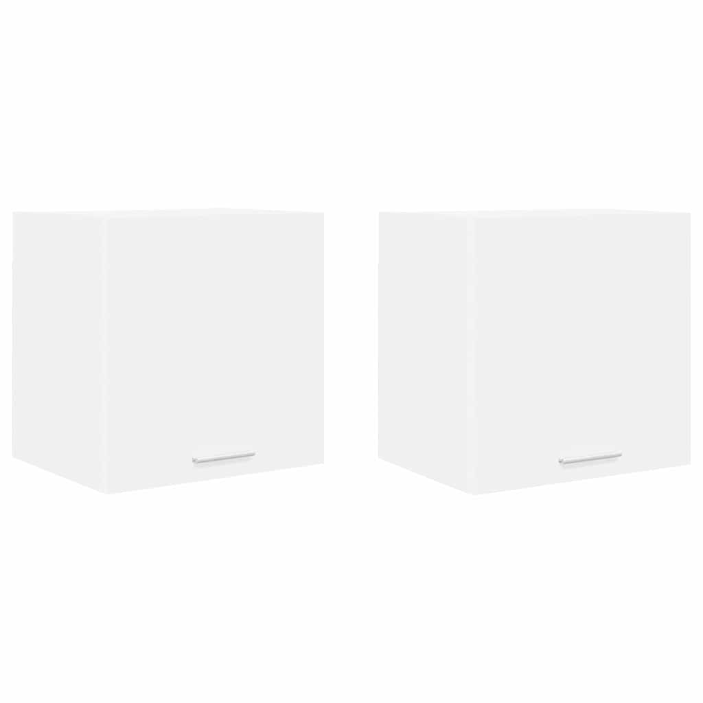 vidaXL Szafka wisząca z przechowywaniem 2 pcs Biały 40 x 31 x 40 cm
