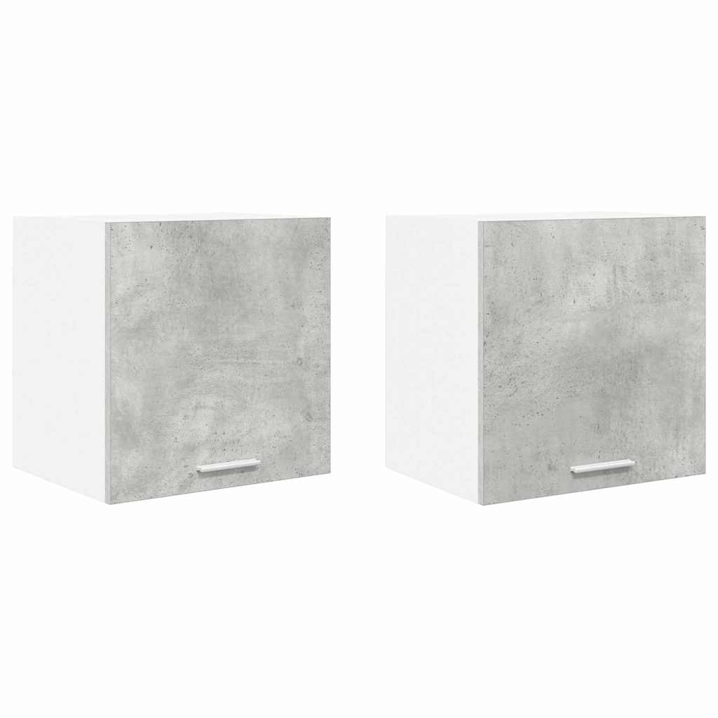 vidaXL Szafka wisząca 2 pcs Betonowa szarość i biel 40 x 31 x 40 cm