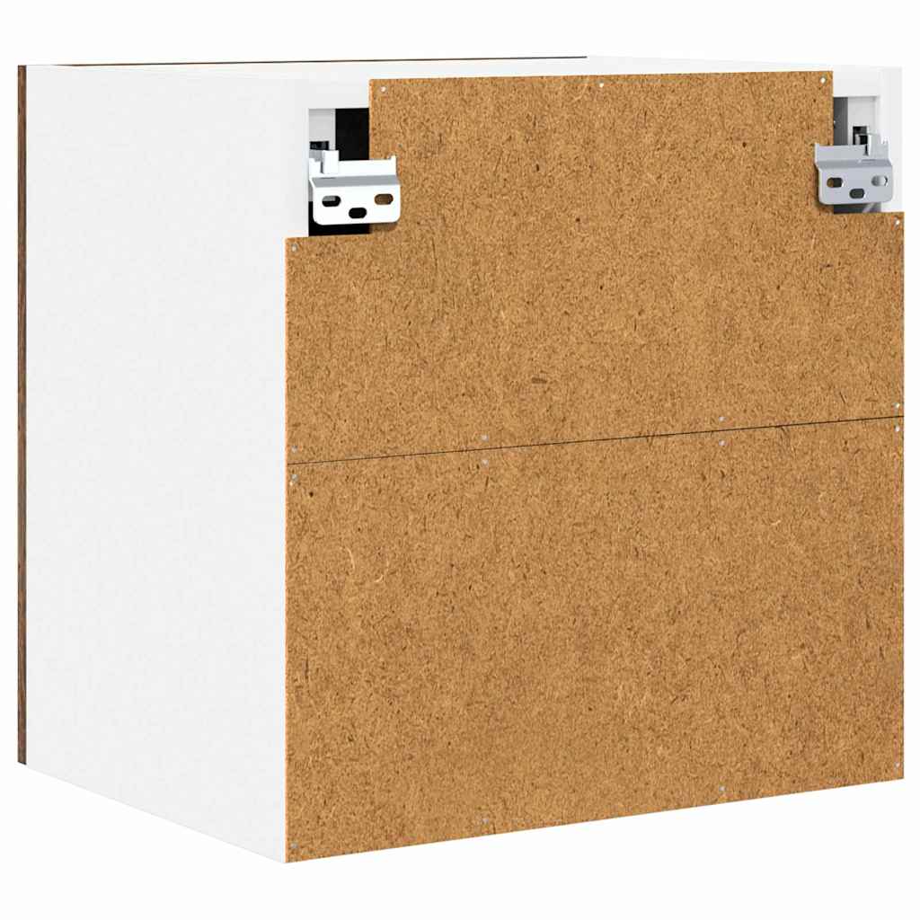 vidaXL Szafka wisząca 2 pcs Wędzony dąb i biały 40 x 31 x 40 cm