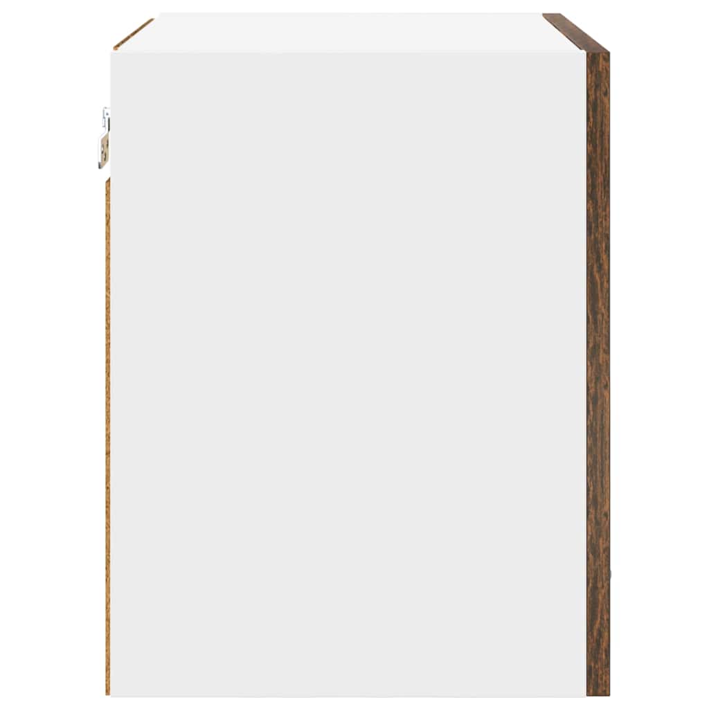 vidaXL Szafka wisząca 2 pcs Wędzony dąb i biały 40 x 31 x 40 cm