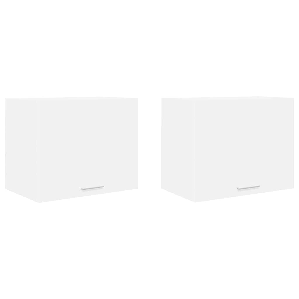 vidaXL Szafka wisząca z przechowywaniem 2 pcs Biały 50 x 31 x 40 cm