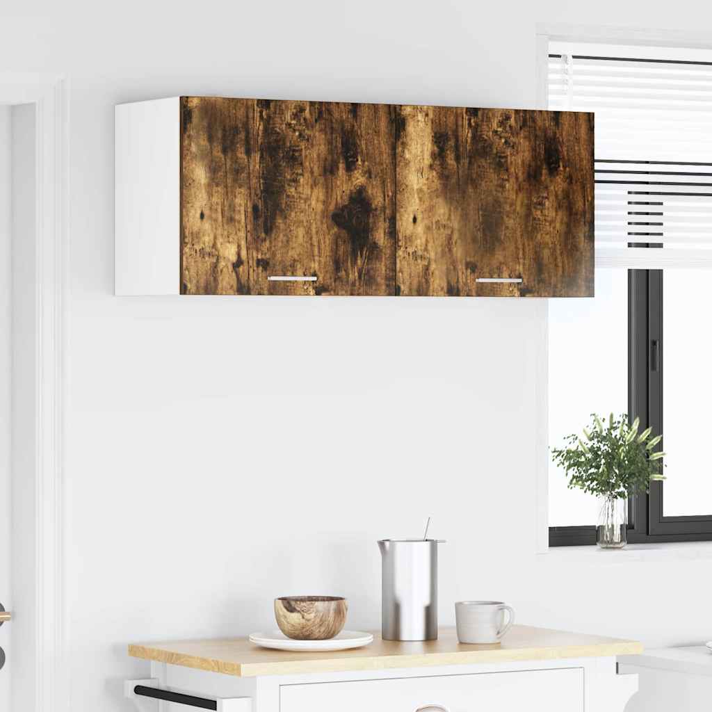 vidaXL Szafka wisząca 2 pcs Wędzony dąb i biały 50 x 31 x 40 cm