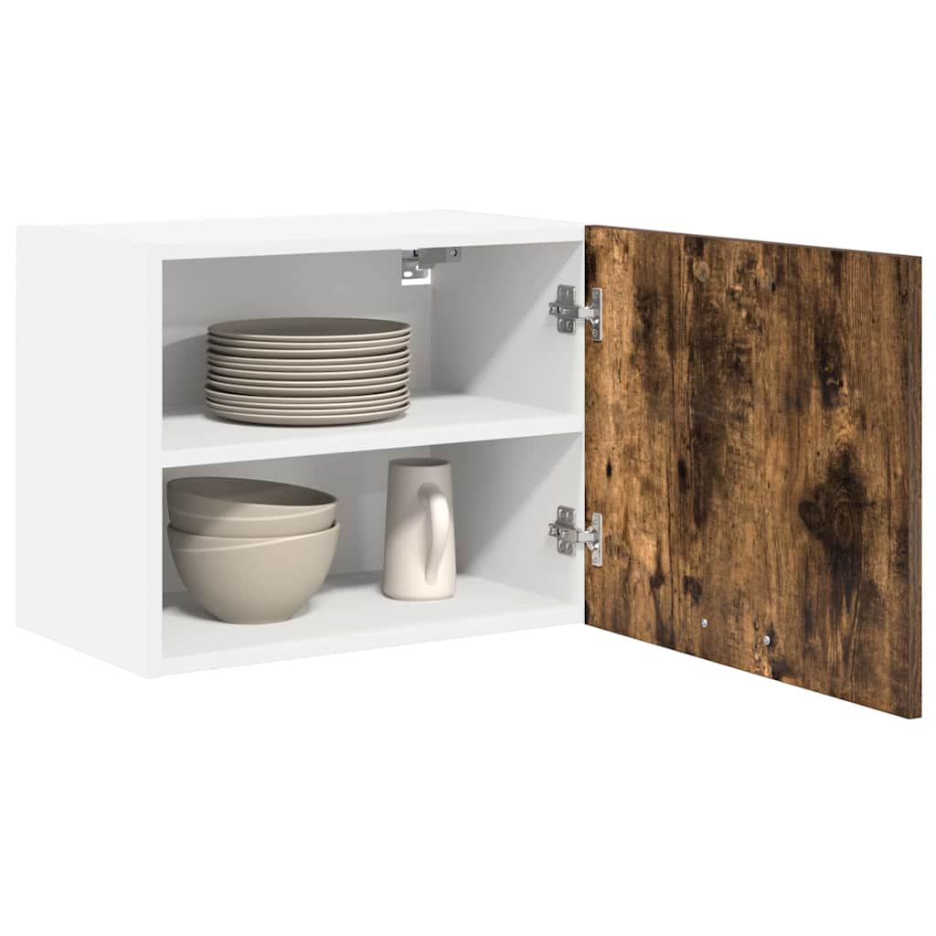 vidaXL Szafka wisząca 2 pcs Wędzony dąb i biały 50 x 31 x 40 cm