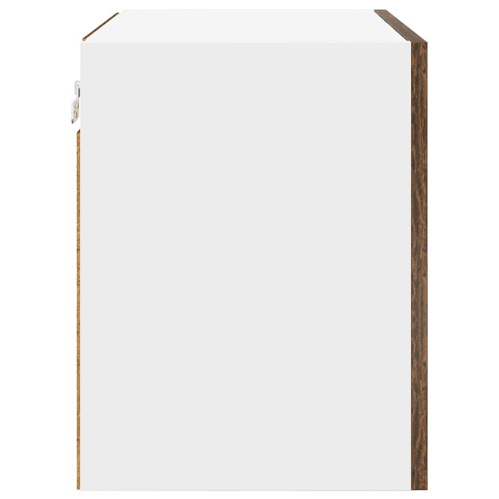 vidaXL Szafka wisząca 2 pcs Wędzony dąb i biały 50 x 31 x 40 cm