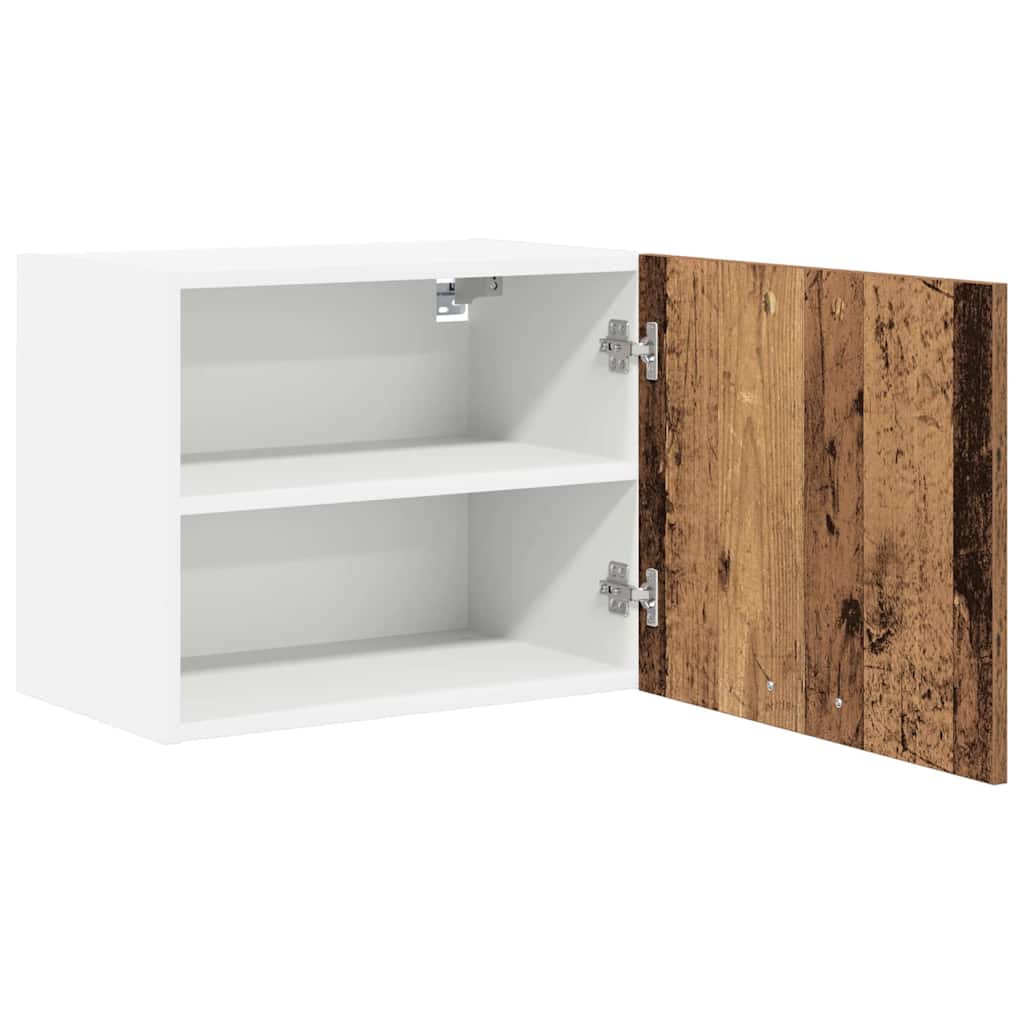 vidaXL Szafka wisząca 2 pcs Stare Drewno i Biały 50 x 31 x 40 cm