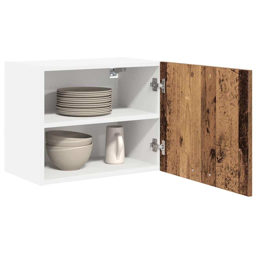 vidaXL Szafka wisząca 2 pcs Stare Drewno i Biały 50 x 31 x 40 cm