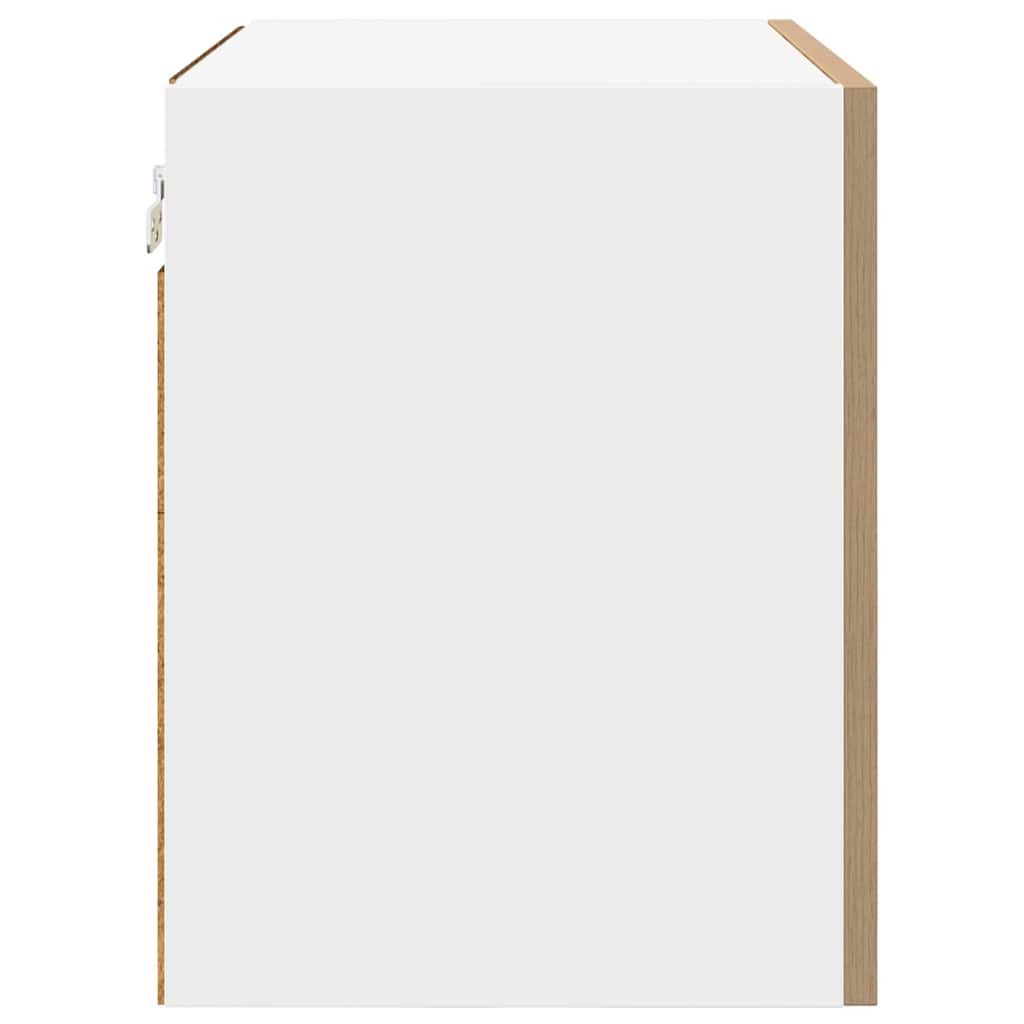 vidaXL Szafka wisząca Dąb rzemieślniczy i biały 50 x 31 x 40 cm