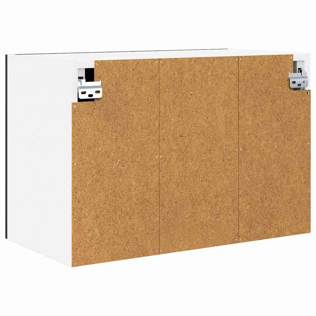 vidaXL Szafka wisząca Czarny Dąb i Biały 60 x 31 x 40 cm