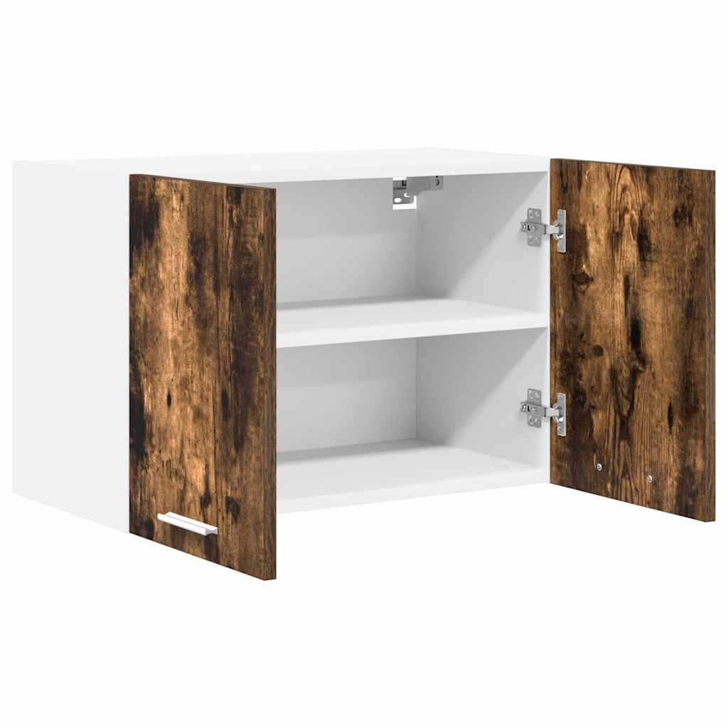 vidaXL Szafka wisząca 2 pcs Wędzony dąb i biały 60 x 31 x 40 cm