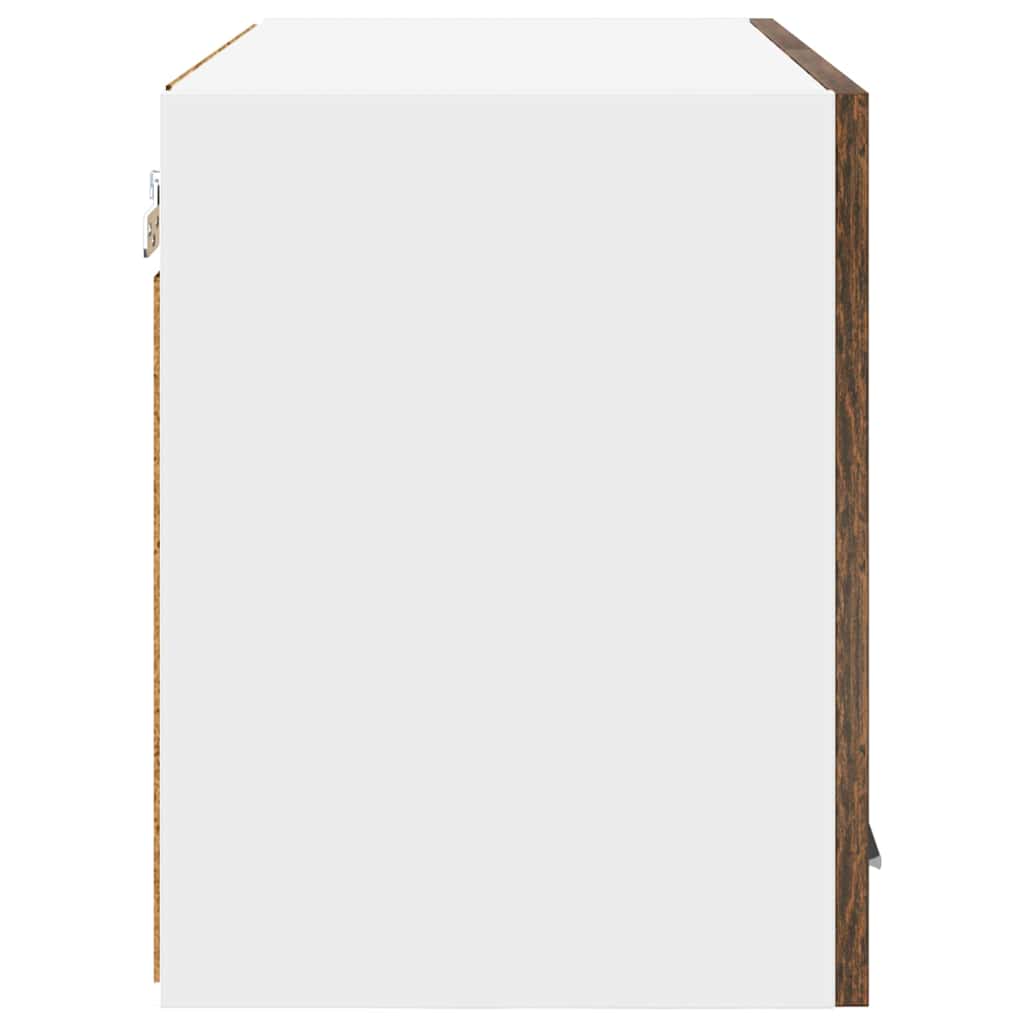 vidaXL Szafka wisząca 2 pcs Wędzony dąb i biały 60 x 31 x 40 cm