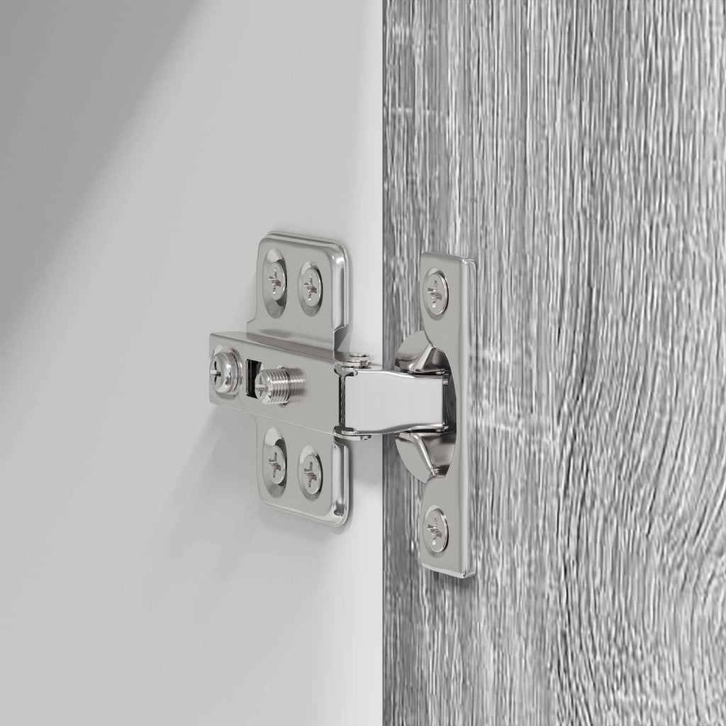 vidaXL Szafka wisząca 2 pcs Szary Sonoma i Biały 60 x 31 x 40 cm