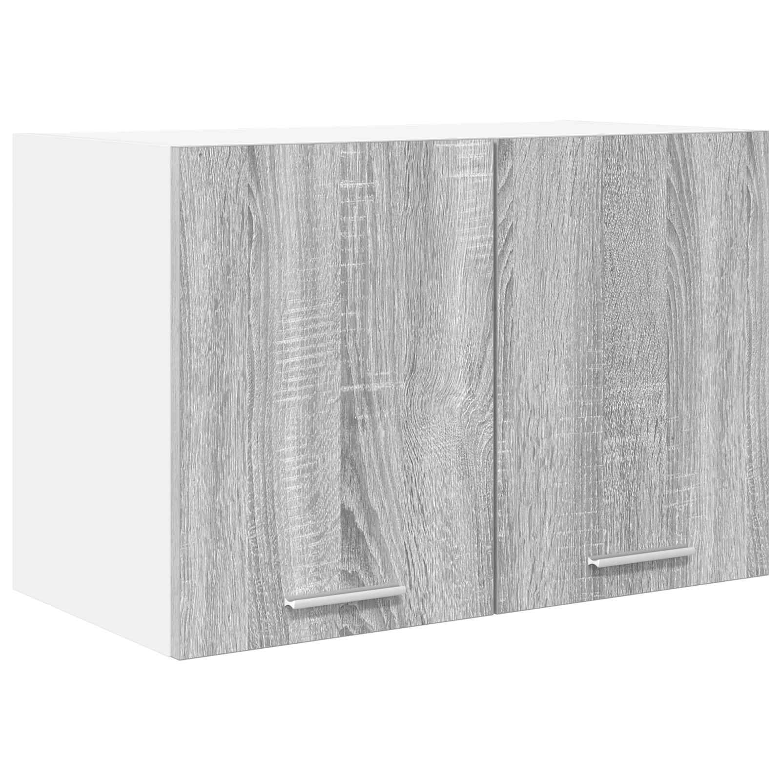 vidaXL Szafka wisząca 2 pcs Szary Sonoma i Biały 60 x 31 x 40 cm
