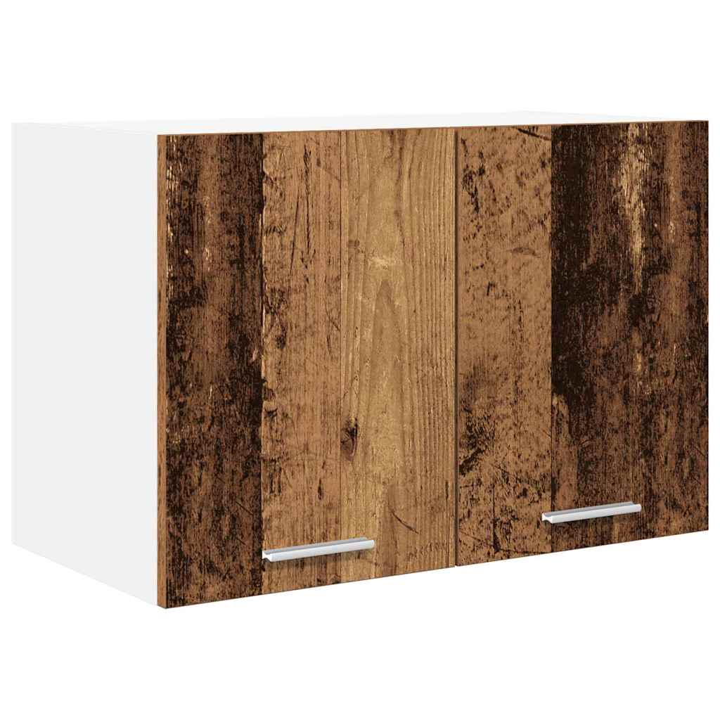 vidaXL Szafka wisząca 2 pcs Stare Drewno i Biały 60 x 31 x 40 cm