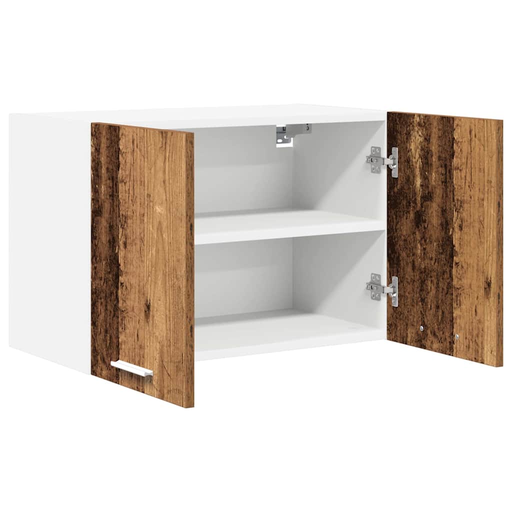 vidaXL Szafka wisząca 2 pcs Stare Drewno i Biały 60 x 31 x 40 cm