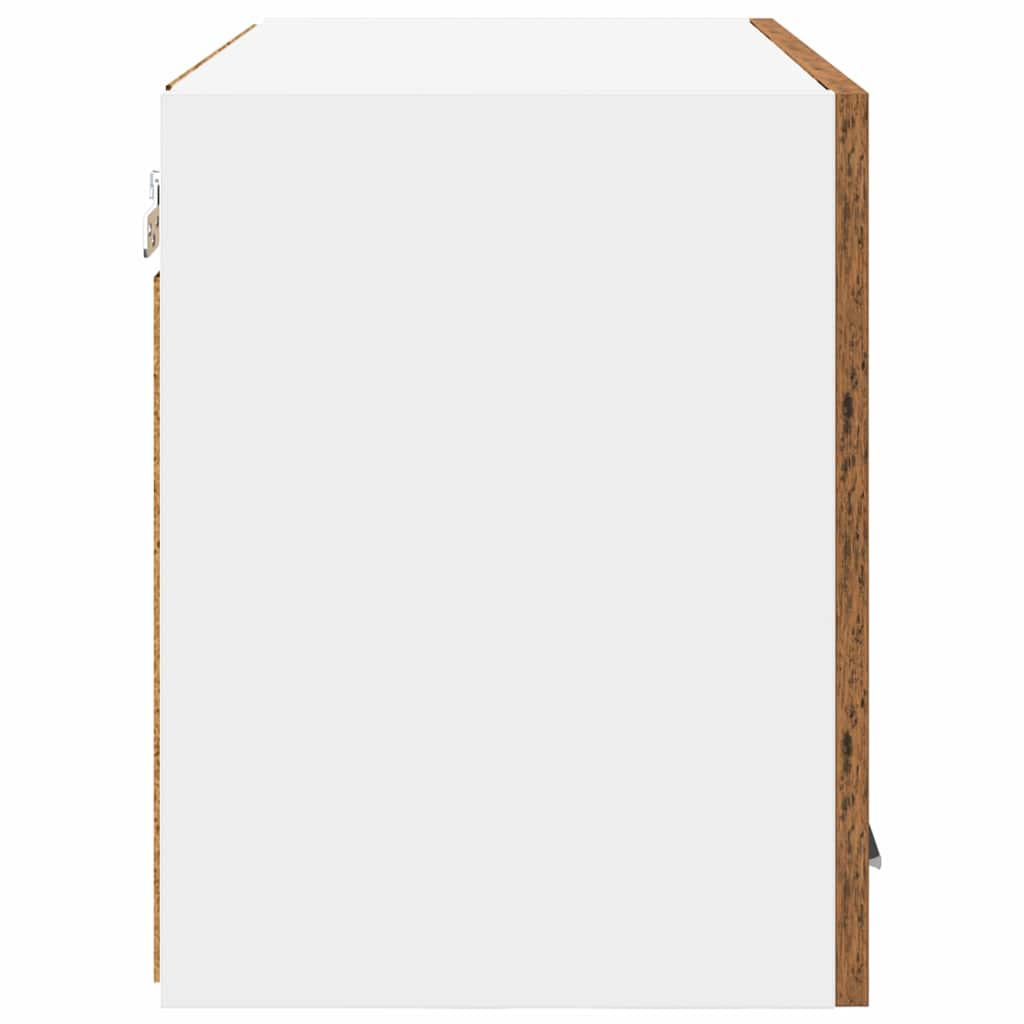 vidaXL Szafka wisząca 2 pcs Stare Drewno i Biały 60 x 31 x 40 cm