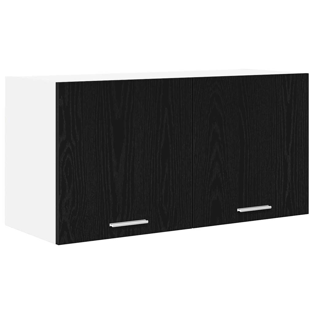 vidaXL Szafka wisząca z przechowywaniem Czarny Dąb 80 x 31 x 40 cm