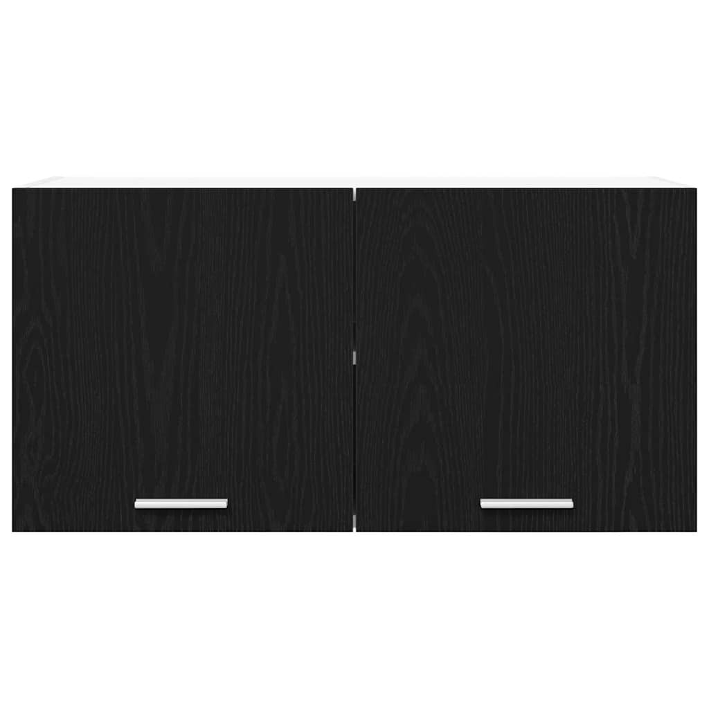 vidaXL Szafka wisząca z przechowywaniem Czarny Dąb 80 x 31 x 40 cm