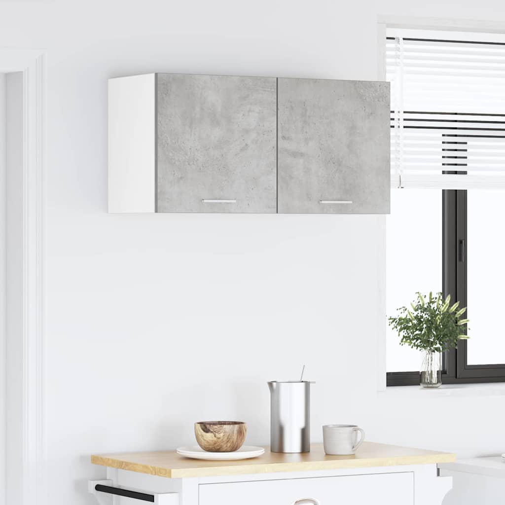 vidaXL Szafka wisząca Betonowy szary 80 x 31 x 40 cm