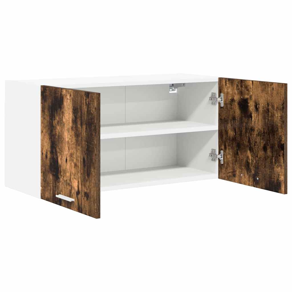 vidaXL Szafka wisząca z przechowywaniem Dąb wędzony 80 x 31 x 40 cm