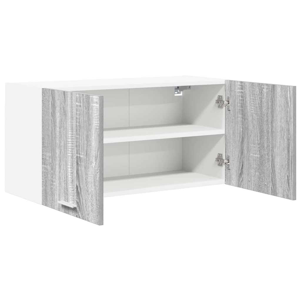 vidaXL Szafka wisząca z przechowywaniem Szary Sonoma 80 x 31 x 40 cm