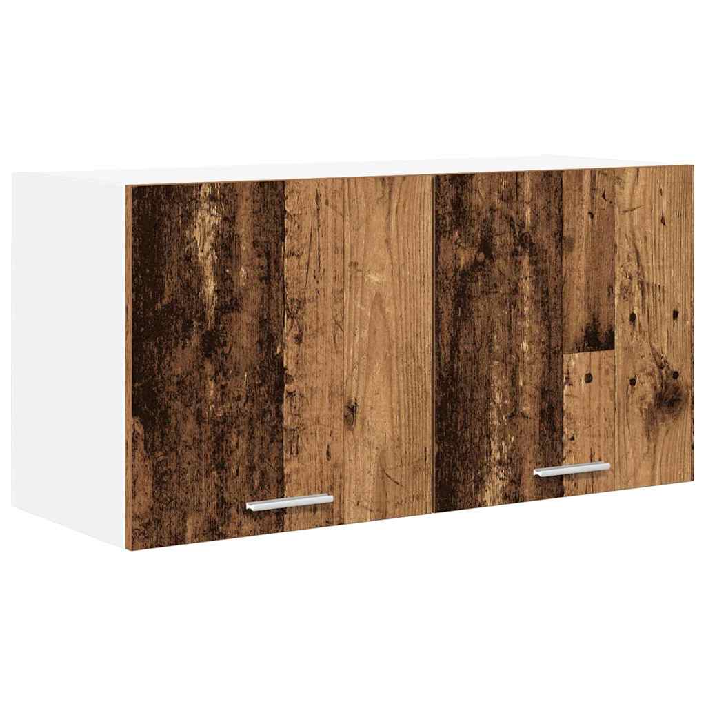 vidaXL Szafka wisząca z przechowywaniem Stare drewno 80 x 31 x 40 cm