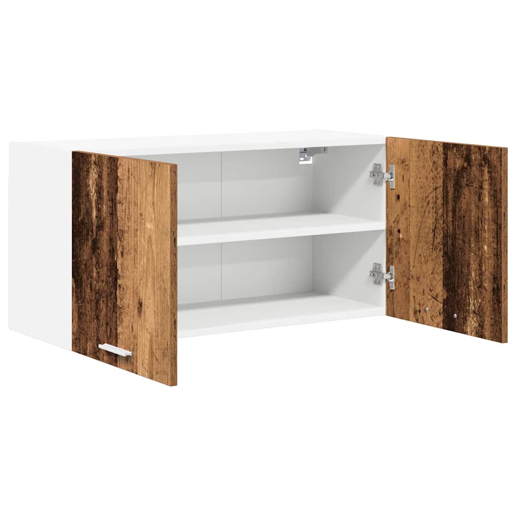 vidaXL Szafka wisząca z przechowywaniem Stare drewno 80 x 31 x 40 cm