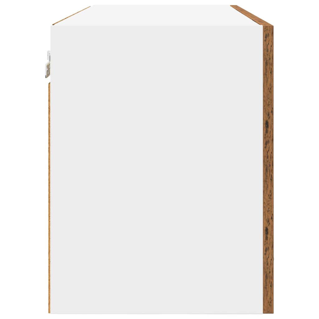 vidaXL Szafka wisząca z przechowywaniem Stare drewno 80 x 31 x 40 cm