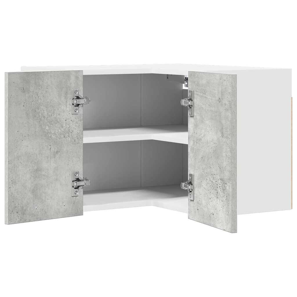 vidaXL Szafka wisząca Betonowa szarość i biel 57 x 57 x 40 cm