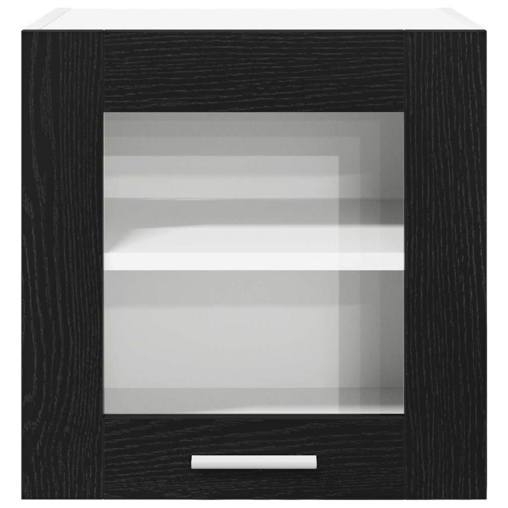 vidaXL Szafka wisząca z drzwiami 2 pcs Czarny Dąb 40 x 31 x 40 cm