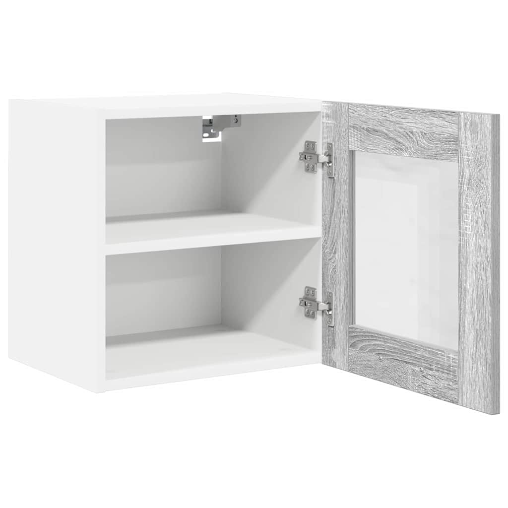 vidaXL Szafka wisząca z drzwiami 2 pcs Szary Sonoma 40 x 31 x 40 cm