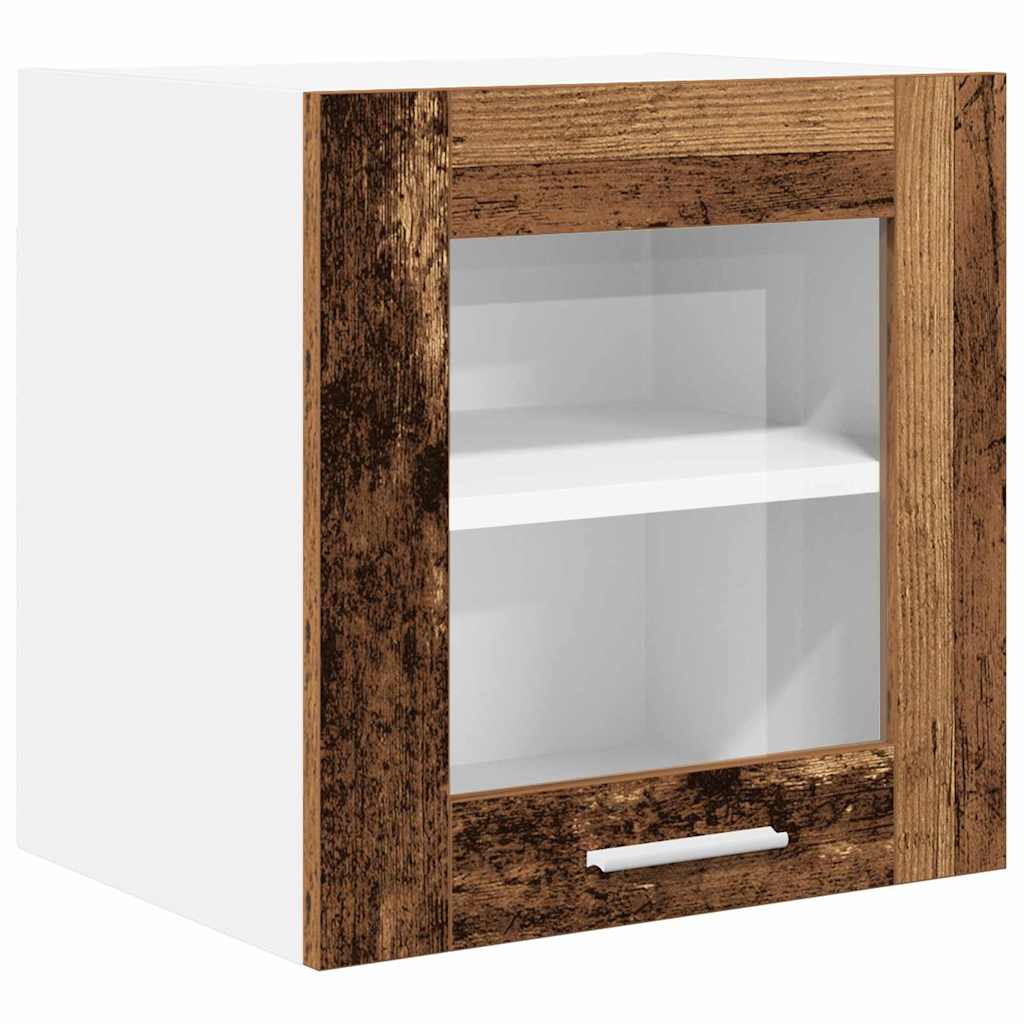vidaXL Szafka wisząca z drzwiami 2 pcs Stare drewno 40 x 31 x 40 cm