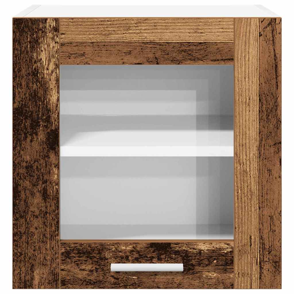 vidaXL Szafka wisząca z drzwiami 2 pcs Stare drewno 40 x 31 x 40 cm