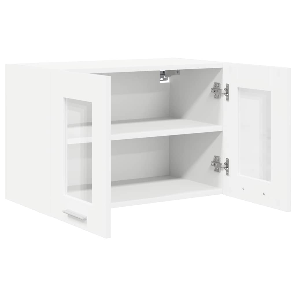 vidaXL Szafka wisząca z przechowywaniem 2 pcs Biały 60 x 31 x 40 cm