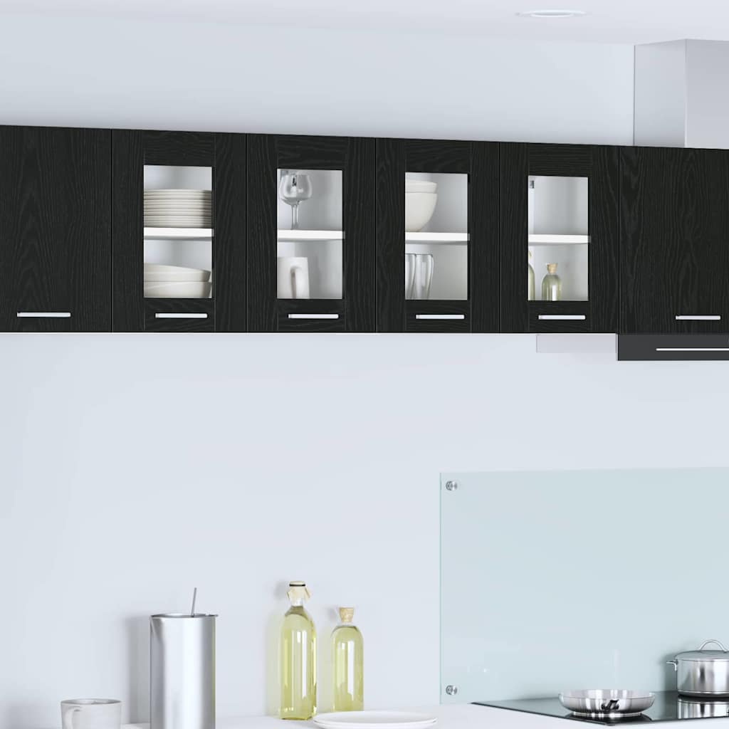 vidaXL Szafka wisząca Czarny Dąb 60 x 31 x 40 cm Drewno inżynieryjne