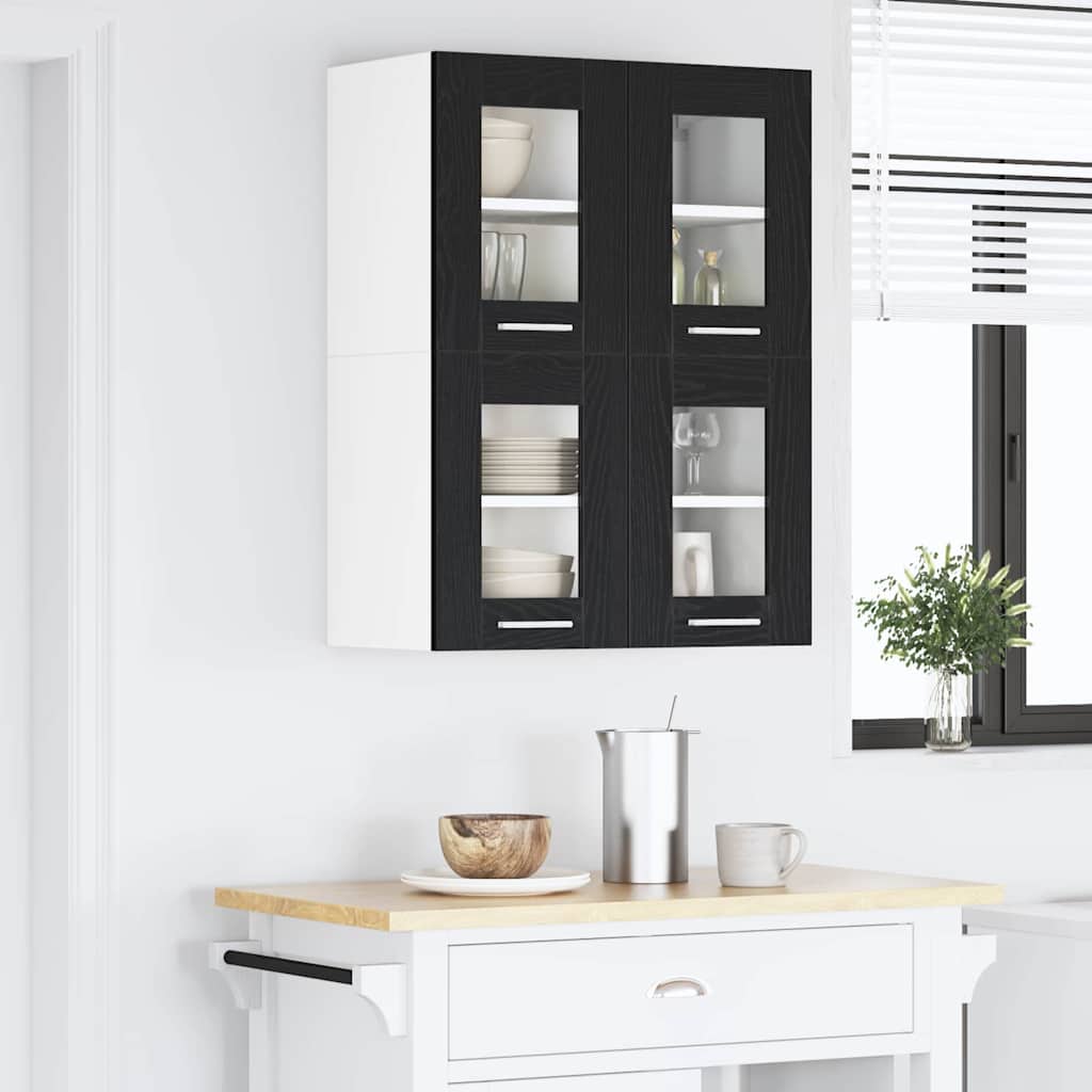vidaXL Szafka wisząca Czarny Dąb 60 x 31 x 40 cm Drewno inżynieryjne