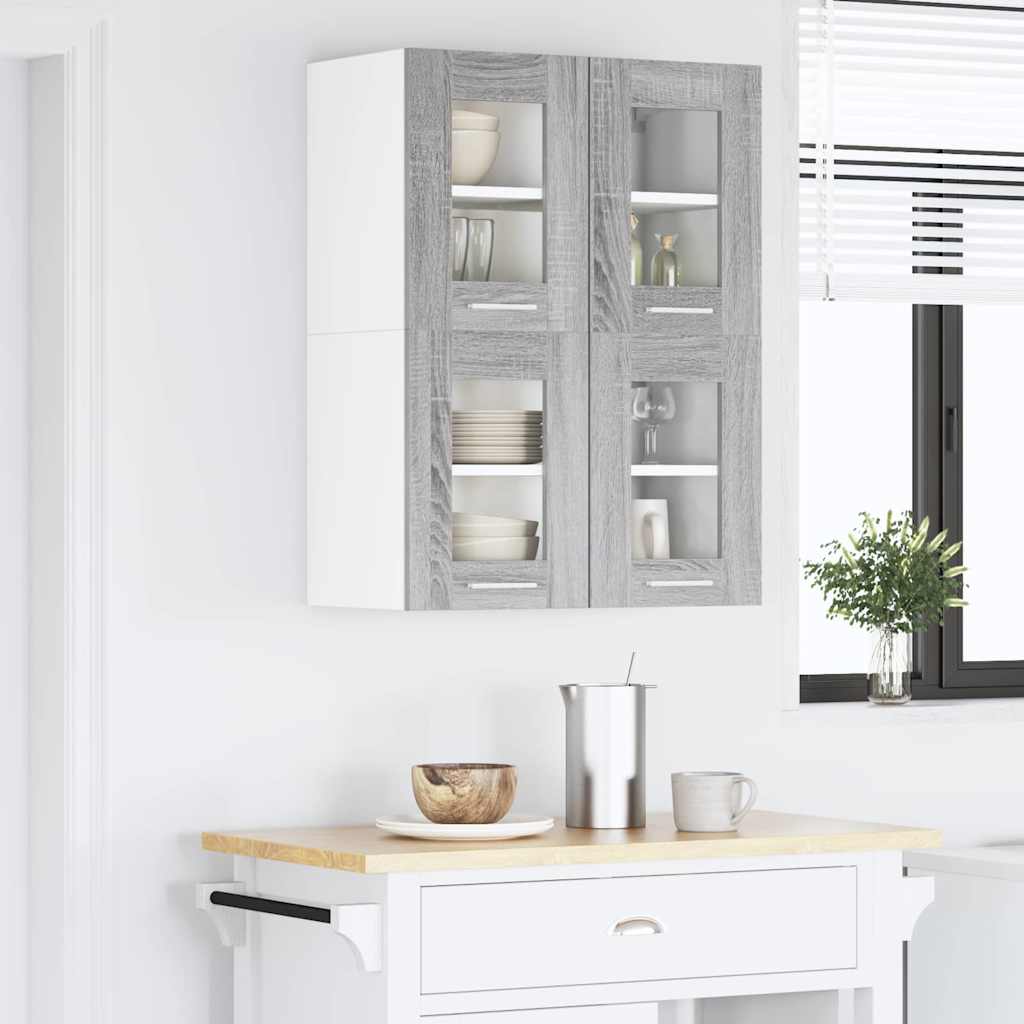 vidaXL Szafka wisząca Szary Sonoma 60 x 31 x 40 cm Drewno inżynieryjne