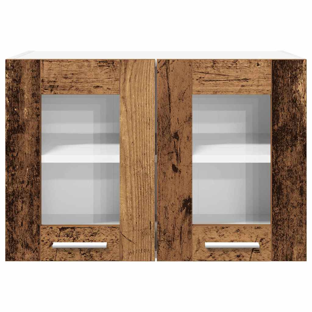 vidaXL Szafka wisząca z przechowywaniem Stare drewno 60 x 31 x 40 cm