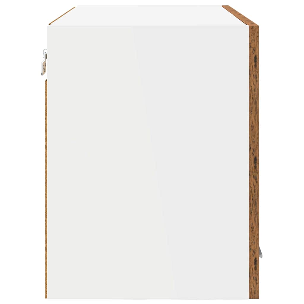 vidaXL Szafka wisząca z drzwiami 2 pcs Stare drewno 60 x 31 x 40 cm