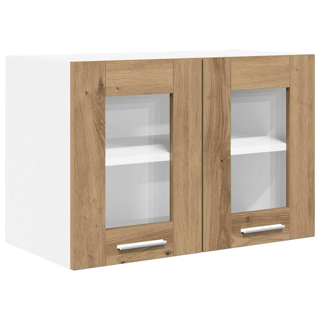 vidaXL Szafka wisząca Riga 2 pcs Dąb rzemieślniczy 60 x 31 x 40 cm