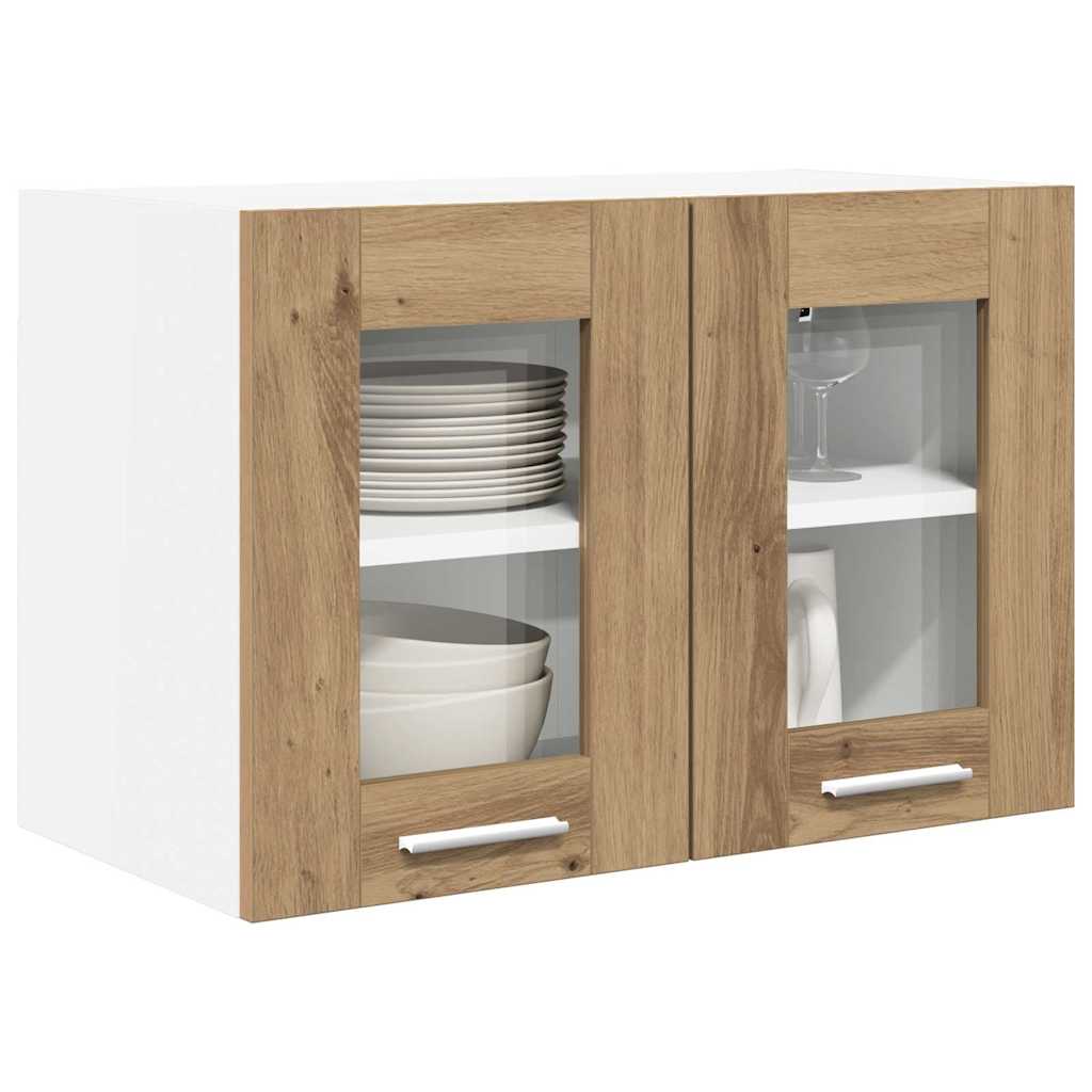 vidaXL Szafka wisząca Riga 2 pcs Dąb rzemieślniczy 60 x 31 x 40 cm