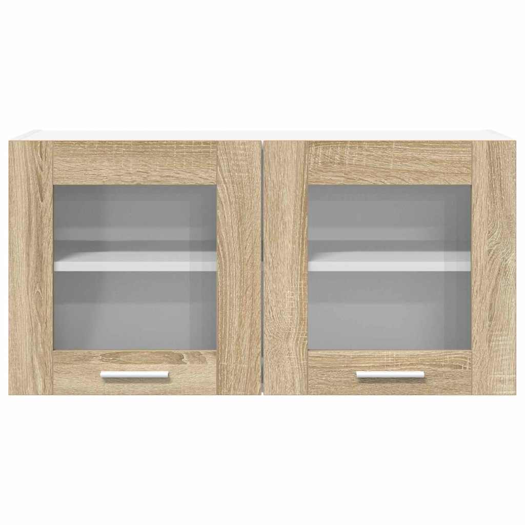 vidaXL Szafka wisząca Dąb Sonoma i Biały 80 x 31 x 40 cm