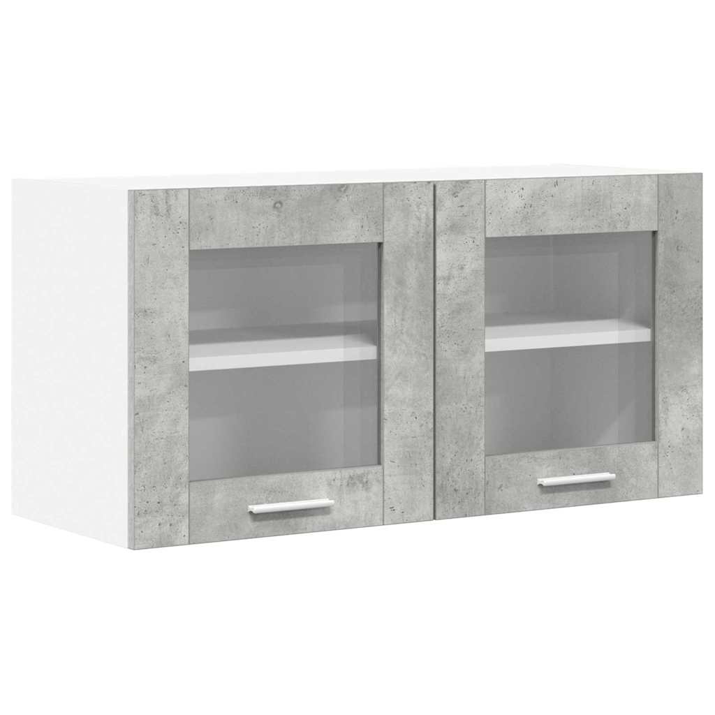 vidaXL Szafka wisząca Betonowa szarość i biel 80 x 31 x 40 cm