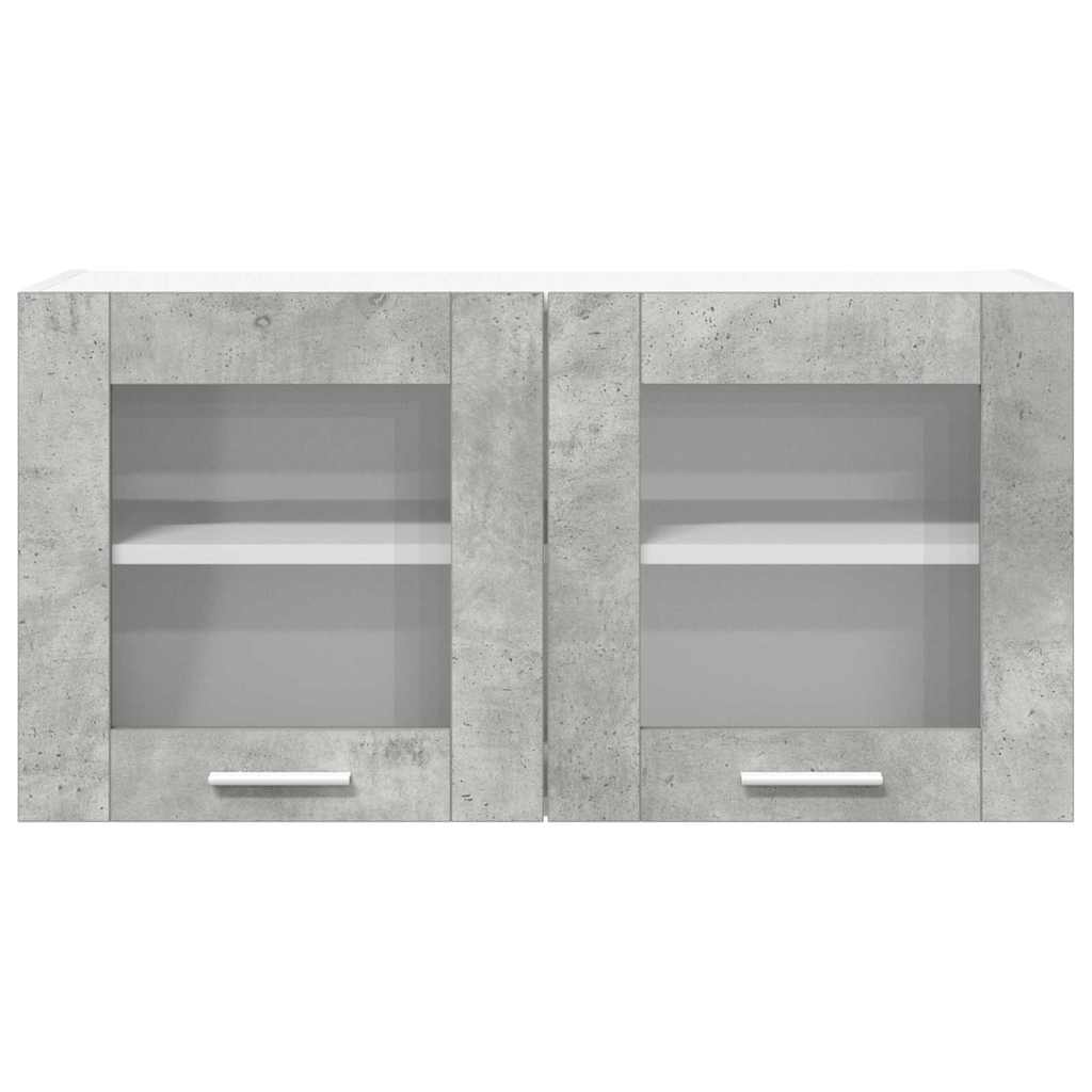 vidaXL Szafka wisząca Betonowa szarość i biel 80 x 31 x 40 cm
