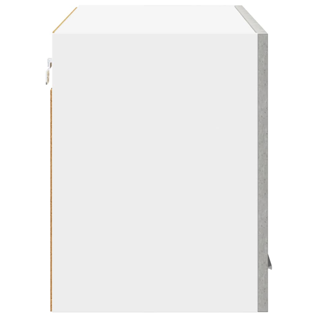 vidaXL Szafka wisząca Betonowa szarość i biel 80 x 31 x 40 cm