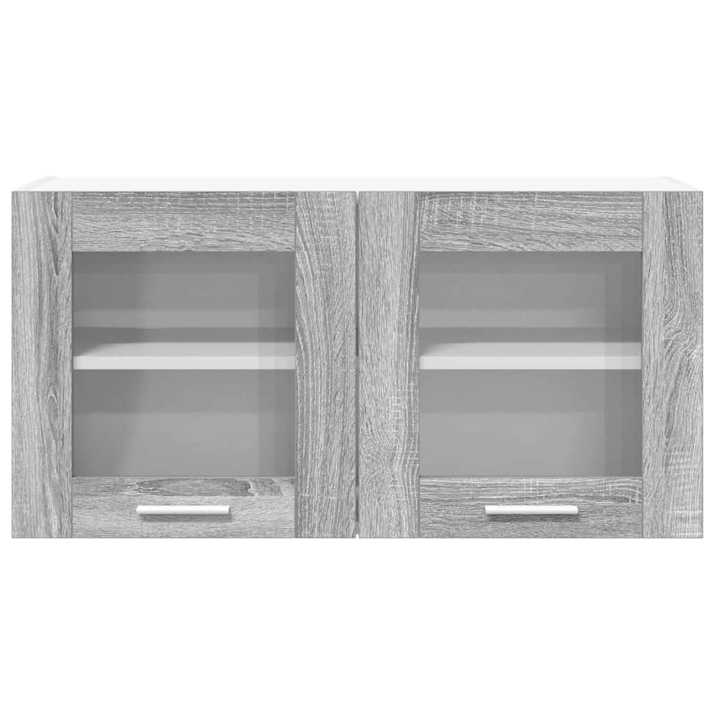 vidaXL Szafka wisząca Szary Sonoma i Biały 80 x 31 x 40 cm