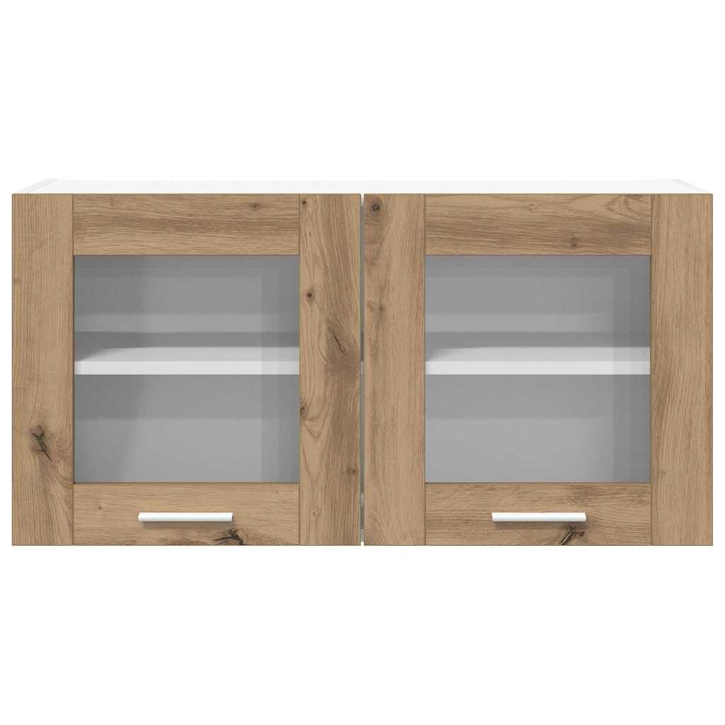 vidaXL Szafka wisząca Dąb rzemieślniczy i biały 80 x 31 x 40 cm