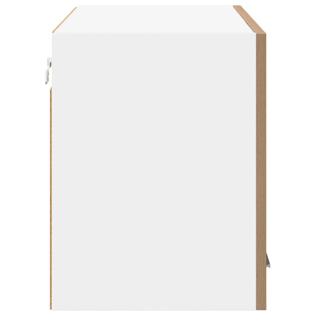 vidaXL Szafka wisząca Dąb rzemieślniczy i biały 80 x 31 x 40 cm